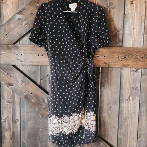 Adrianna papell wrap floral dress